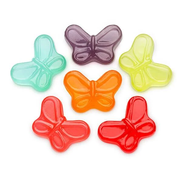 Albanese Gummy Butterflies Assortment - Mini: 5LB Bag 1 Albanese Gummy Butterflies Assortment - Mini: 5LB Bag
