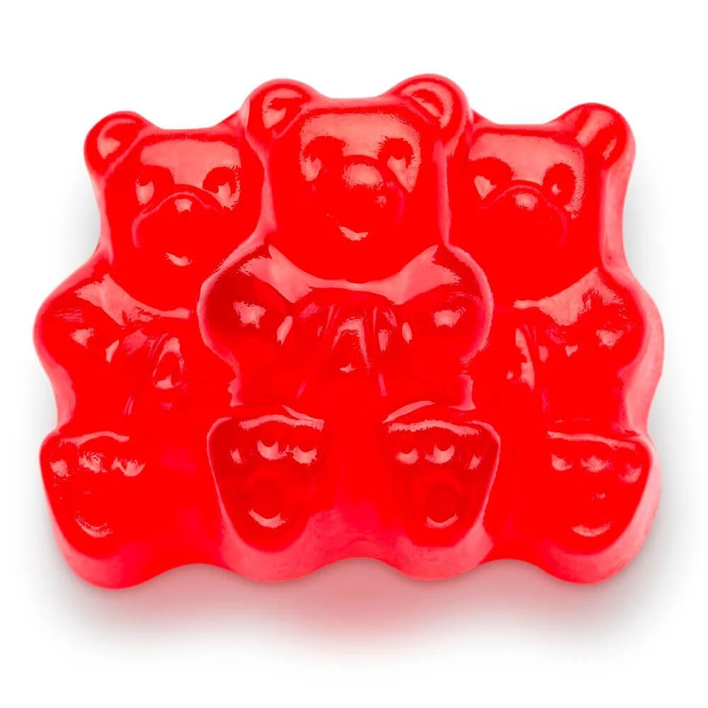 Albanese Red Wild Cherry Gummy Bears: 5LB Bag 1 Albanese Red Wild Cherry Gummy Bears: 5LB Bag