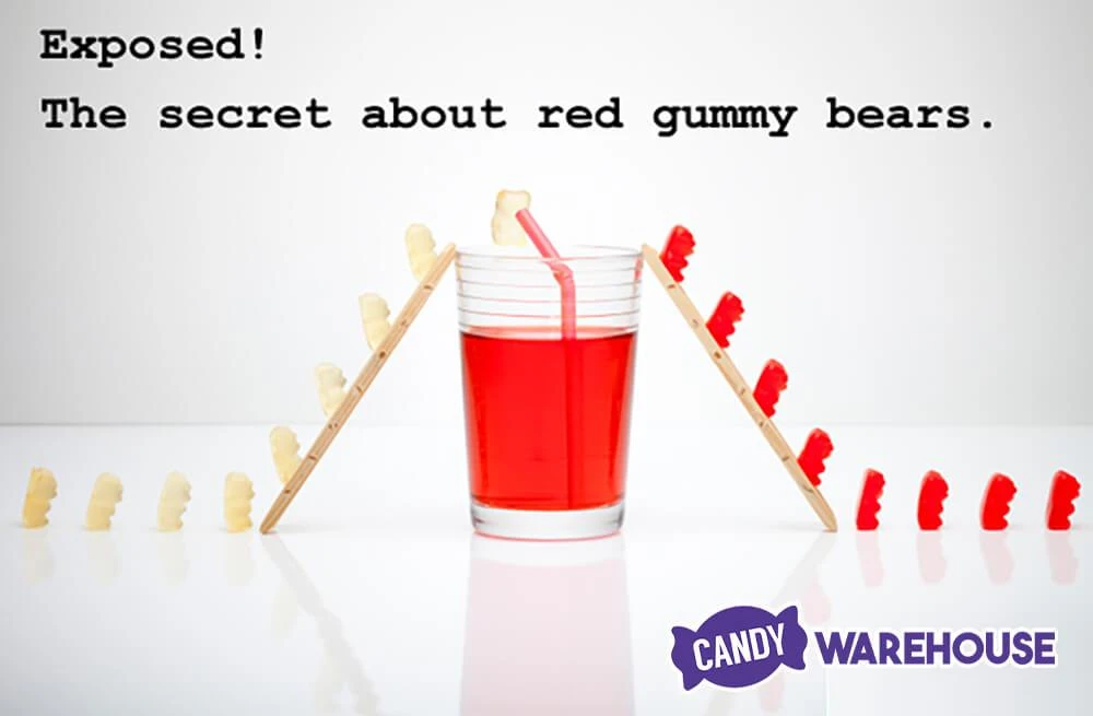 Albanese Red Wild Cherry Gummy Bears: 5LB Bag 2 Albanese Red Wild Cherry Gummy Bears: 5LB Bag - Image 2