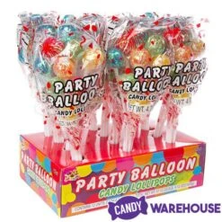 Albert's Party Balloons Lollipop Bouquets: 12-Piece Display -Candy Shop albert s party balloons lollipop bouquets 12 piece display candy warehouse 3