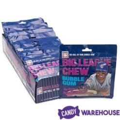 Big League Chew Bubble Gum Packs - Blue Raspberry: 12-Piece Box -Candy Shop big league chew bubble gum packs blue raspberry 12 piece box candy warehouse 4