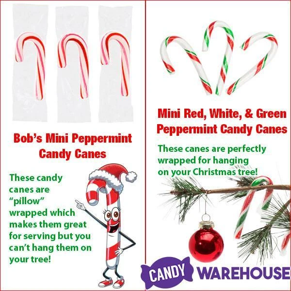 Bobs Sweet Stripes Mini Peppermint Candy Canes: 260-Piece Tub 3 Bobs Sweet Stripes Mini Peppermint Candy Canes: 260-Piece Tub - Image 3