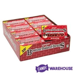 Boston Baked Beans Candy Mini Packs: 24-Piece Box -Candy Shop boston baked beans candy mini packs 24 piece box candy warehouse 6