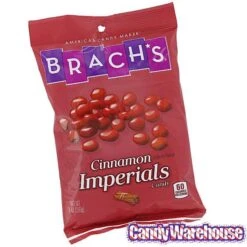 Brach's Cinnamon Imperials: 9-Ounce Bag -Candy Shop brach s cinnamon imperials 9 ounce bag candy warehouse 3