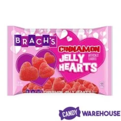Brach's Cinnamon Jelly Hearts: 12-Ounce Bag -Candy Shop brach s cinnamon jelly hearts 12 ounce bag candy warehouse 4