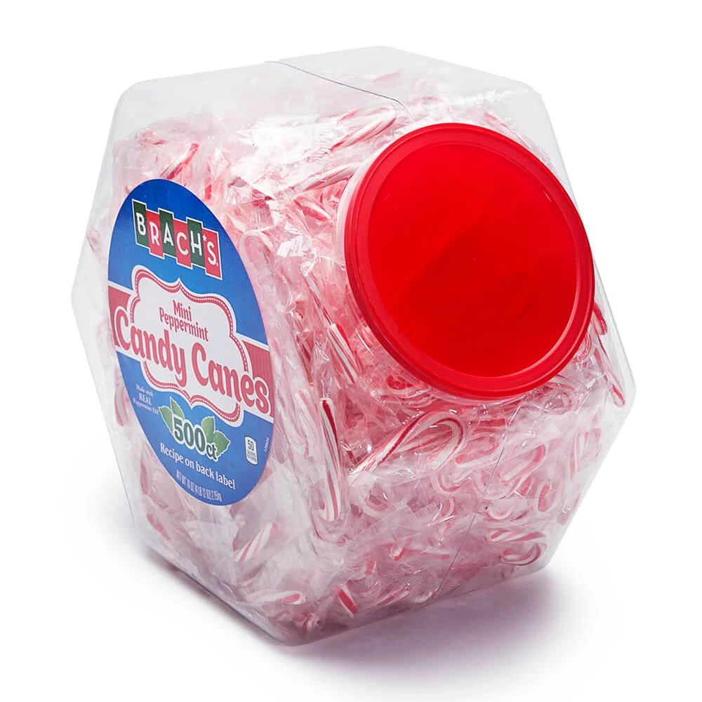 Brach's Peppermint Mini Candy Canes: 500-Piece Tub 1 Brach's Peppermint Mini Candy Canes: 500-Piece Tub