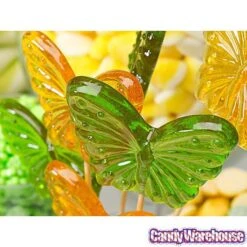 Butterfly Hard Candy Lollipops: 12-Piece Bag -Candy Shop butterfly hard candy lollipops 12 piece bag candy warehouse 3
