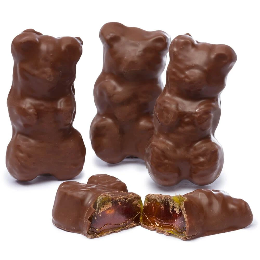 Chocolate Covered Jumbo Gummy Bears: 5LB Box 1 Chocolate Covered Jumbo Gummy Bears: 5LB Box