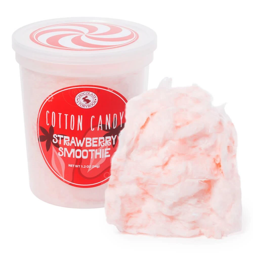 Chocolate Storybook Cotton Candy - Strawberry Smoothie: 1-Ounce Tub 1 Chocolate Storybook Cotton Candy - Strawberry Smoothie: 1-Ounce Tub