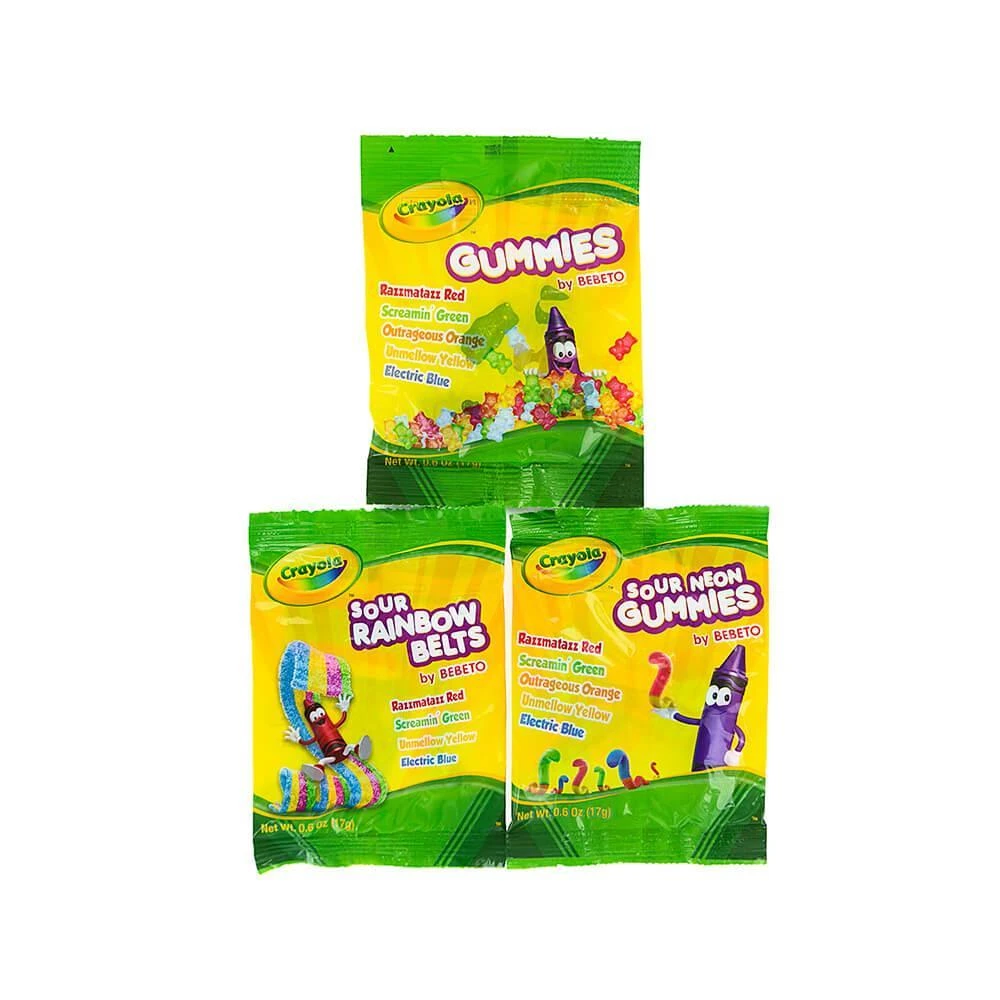Crayola Gummy Candy Packs: 22-Piece Bag 1 Crayola Gummy Candy Packs: 22-Piece Bag