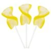 CurlyCutes Petite Crystal Ribbon Pops - Yellow Banana: 20-Piece Jar