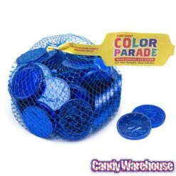 Dark Blue Foiled Milk Chocolate Coins: 1LB Bag -Candy Shop dark blue foiled milk chocolate coins 1lb bag candy warehouse 4