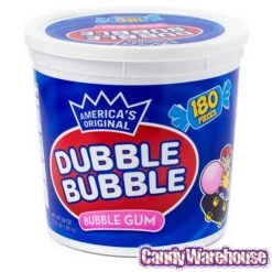 Dubble Bubble Gum: 180-Piece Tub -Candy Shop dubble bubble gum 180 piece tub candy warehouse 3