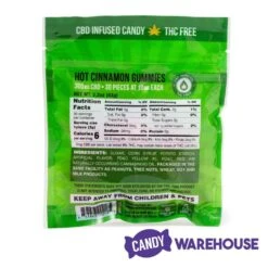 Eddy Edibles Hot Cinnamon CBD Gummies THC Free 300mg: 30 Gummy Bears -Candy Shop eddy edibles hot cinnamon cbd gummies thc free 300mg 30 gummy bears candy warehouse 4