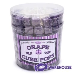 Espeez Cube Pop - Grape: 100-Piece Tub -Candy Shop espeez cube pop grape 100 piece tub candy warehouse 3