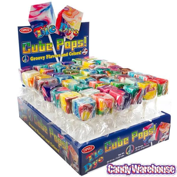 Espeez Cube Pops - Groovy Tie-Dye: 48-Piece Display 6 Espeez Cube Pops - Groovy Tie-Dye: 48-Piece Display - Image 6