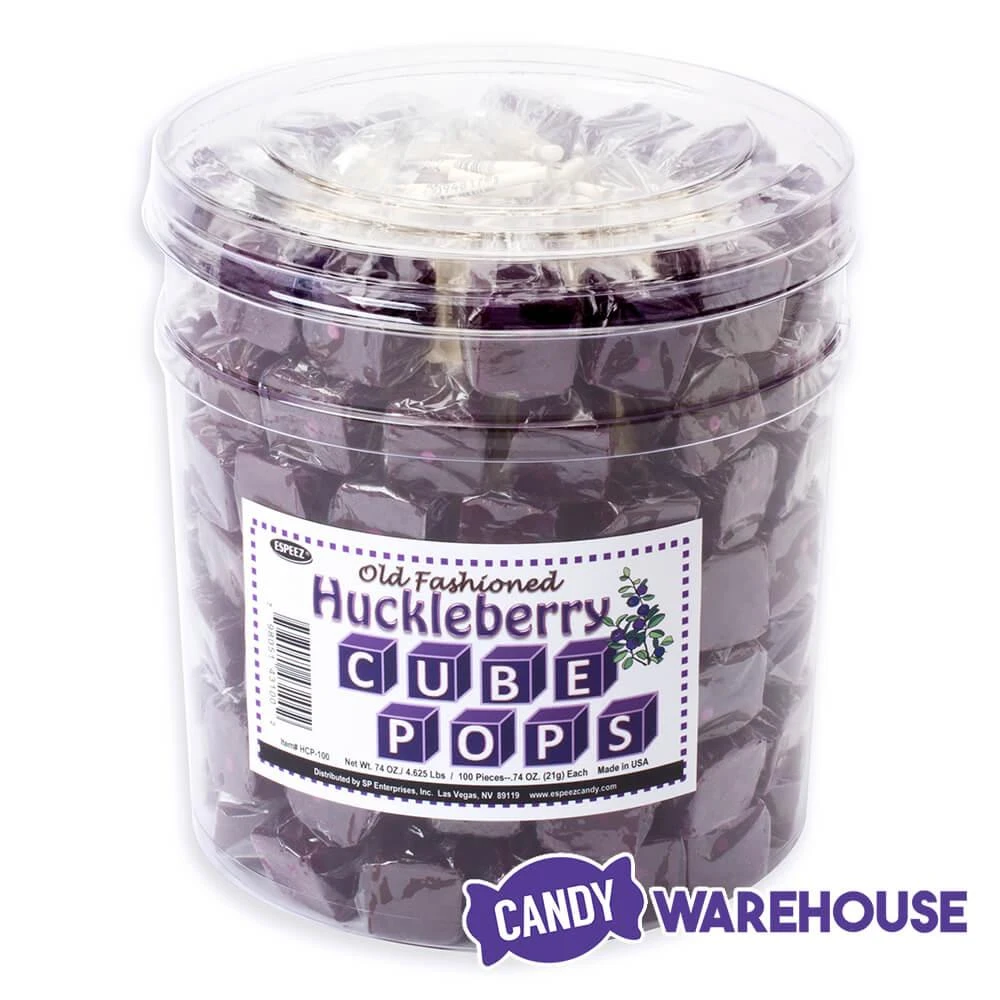Espeez Cube Pops - Huckleberry: 100-Piece Tub 3 Espeez Cube Pops - Huckleberry: 100-Piece Tub - Image 3