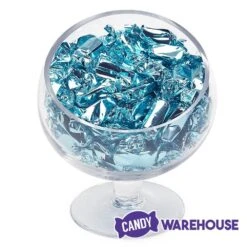 Foiled Caramel Candy - Light Blue: 180-Piece Bag -Candy Shop foiled caramel candy light blue 180 piece bag candy warehouse 3