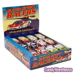 Foiled Milk Chocolate Race Cars: 36-Piece Display -Candy Shop foiled milk chocolate race cars 36 piece display candy warehouse 4
