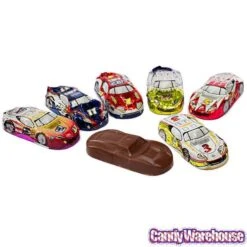 Foiled Milk Chocolate Race Cars: 36-Piece Display -Candy Shop foiled milk chocolate race cars 36 piece display candy warehouse 5