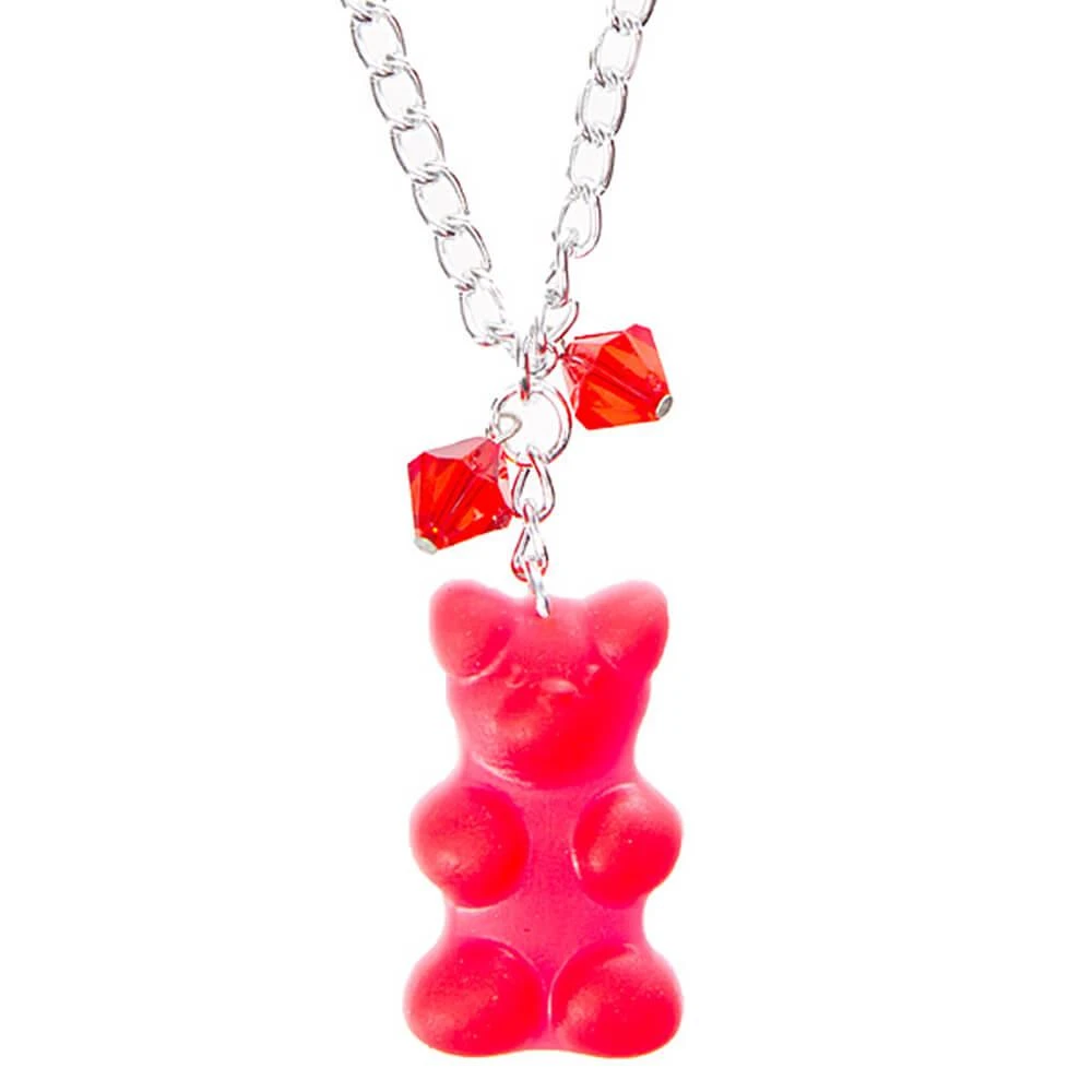 Giant Gummy Bear Necklace - Red 1 Giant Gummy Bear Necklace - Red