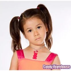 Giant Gummy Bear Necklace - Red 6 Giant Gummy Bear Necklace - Red -Candy Shop giant gummy bear necklace red candy warehouse 3