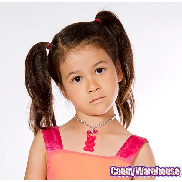 Giant Gummy Bear Necklace - Red 3 Giant Gummy Bear Necklace - Red - Image 3