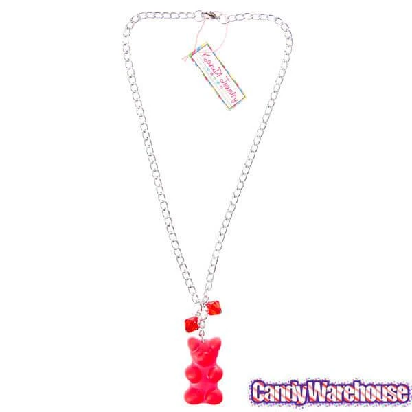 Giant Gummy Bear Necklace - Red 4 Giant Gummy Bear Necklace - Red - Image 4