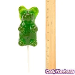 Giant Gummy Bear On A Stick - Sour Apple -Candy Shop giant gummy bear on a stick sour apple candy warehouse 3 74cac49c 09d1 46fd 9509 d71e63217813