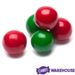 Gumballs Color Combo - Red And Green: 4LB Box -Candy Shop gumballs color combo red and green 4lb box candy warehouse 4