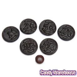 Gustaf's Black Licorice Coins: 1KG Bag -Candy Shop gustaf s black licorice coins 1kg bag candy warehouse 3