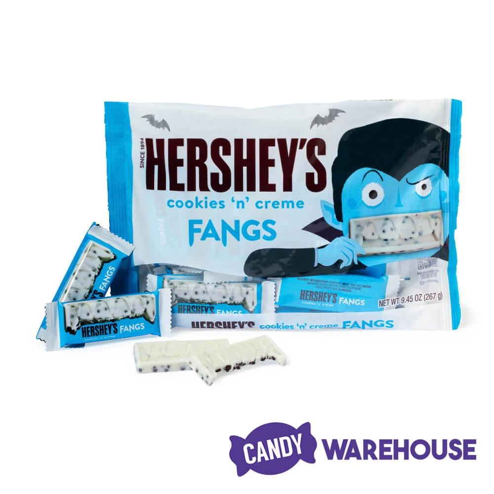 Hershey's Cookies N Creme Fangs: 20-Piece Bag 2 Hershey's Cookies N Creme Fangs: 20-Piece Bag - Image 2