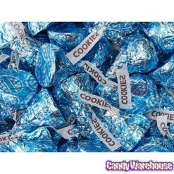 Hershey's Kisses Blue Foiled Cookies N Creme Candy: 60-Piece Bag -Candy Shop hershey s kisses blue foiled cookies n creme candy 60 piece bag candy warehouse 4