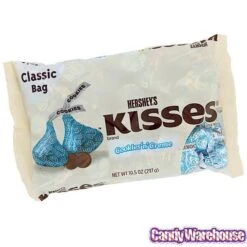 Hershey's Kisses Blue Foiled Cookies N Creme Candy: 60-Piece Bag -Candy Shop hershey s kisses blue foiled cookies n creme candy 60 piece bag candy warehouse 5