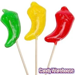 Hot Pepper Hard Candy Lollipops: 12-Piece Bag -Candy Shop hot pepper hard candy lollipops 12 piece bag candy warehouse 3 59cf6e8b a985 4c2d b4f7 bfb5ff78ed77