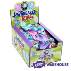 Jawbreaker Candy Rings: 18-Piece Display -Candy Shop jawbreaker candy rings 18 piece display candy warehouse 3