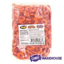 Jovy Crazy Gummy Rings Chamoy Candy - Watermelon: 5LB Bag -Candy Shop jovy crazy gummy rings chamoy candy watermelon 5lb bag candy warehouse 4