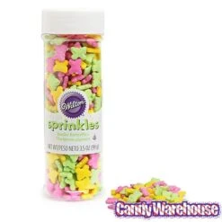 Wilton Jumbo Butterfly Sprinkles: 3.5-Ounce Bottle -Candy Shop jumbo butterfly sprinkles 3 5 ounce bottle candy warehouse 3