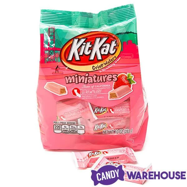 Kit Kat Miniatures Candy - Strawberry: 10-Ounce Bag 4 Kit Kat Miniatures Candy - Strawberry: 10-Ounce Bag - Image 4