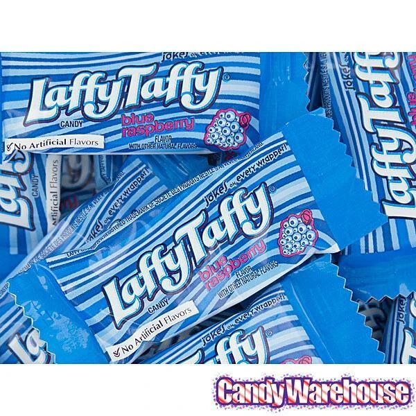 Laffy Taffy Candy - Blue Raspberry: 145-Piece Tub 2 Laffy Taffy Candy - Blue Raspberry: 145-Piece Tub - Image 2
