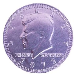 Lavender Foiled Milk Chocolate Coins: 1LB Bag