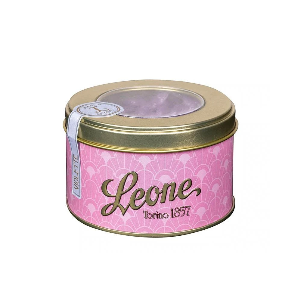 Leone Mini Hard Candy Purple Violets Flowers: 5-Ounce Tin 1 Leone Mini Hard Candy Purple Violets Flowers: 5-Ounce Tin