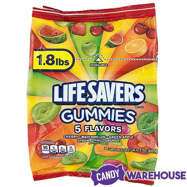 LifeSavers Gummies Candy - 5 Flavors: 1.6LB Bag 5 LifeSavers Gummies Candy - 5 Flavors: 1.6LB Bag - Image 5