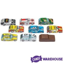 Madelaine Foiled Milk Chocolate Mini Cars: 100-Piece Display -Candy Shop madelaine foiled milk chocolate mini cars 100 piece display candy warehouse 3
