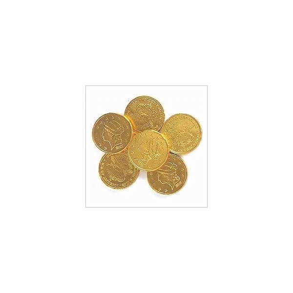 Madelaine Gold Foiled Milk Chocolate Coins - Large: 5LB Bag 4 Madelaine Gold Foiled Milk Chocolate Coins - Large: 5LB Bag - Image 4