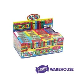 Candy Shop -Candy Shop magic colors bubble gum crayons packs 24 piece box candy warehouse 2
