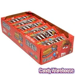 M&M's Candy Packs - Peanut Butter: 24-Piece Box -Candy Shop mandm s candy packs peanut butter 24 piece box candy warehouse 3