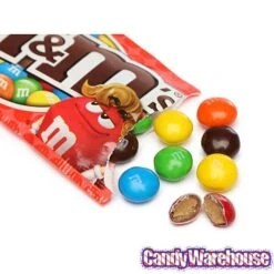 M&M's Candy Packs - Peanut Butter: 24-Piece Box -Candy Shop mandm s candy packs peanut butter 24 piece box candy warehouse 4