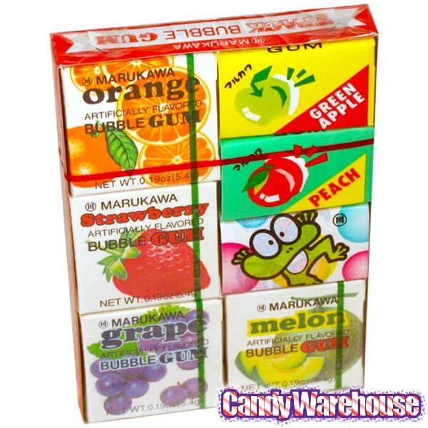 Marukawa Gum 7-Flavor Assortment Packs: 15-Piece Box 2 Marukawa Gum 7-Flavor Assortment Packs: 15-Piece Box - Image 2