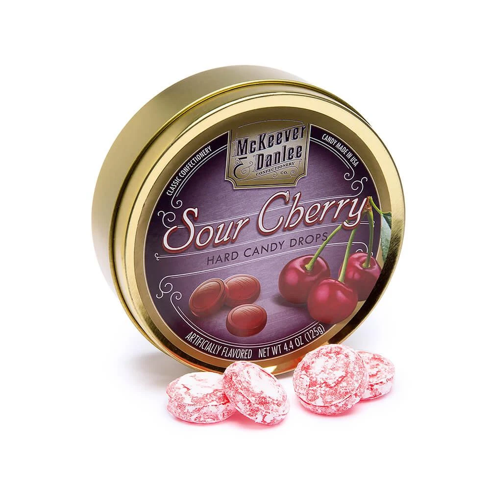 McKeever & Danlee Bon Bons Candy Tins - Sour Cherry: 6-Piece Box 1 McKeever & Danlee Bon Bons Candy Tins - Sour Cherry: 6-Piece Box